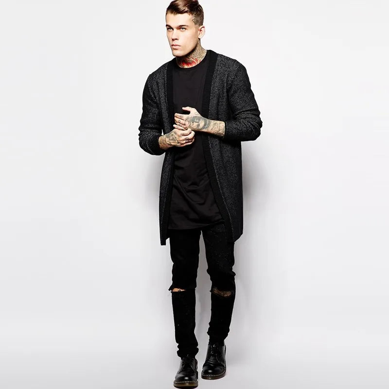 2026 Brand New Clothing Mens Black Mens Long T shirt Tops Hip Hop Man T-shirt Short Sleeve Casual Men Tee shirts For Male