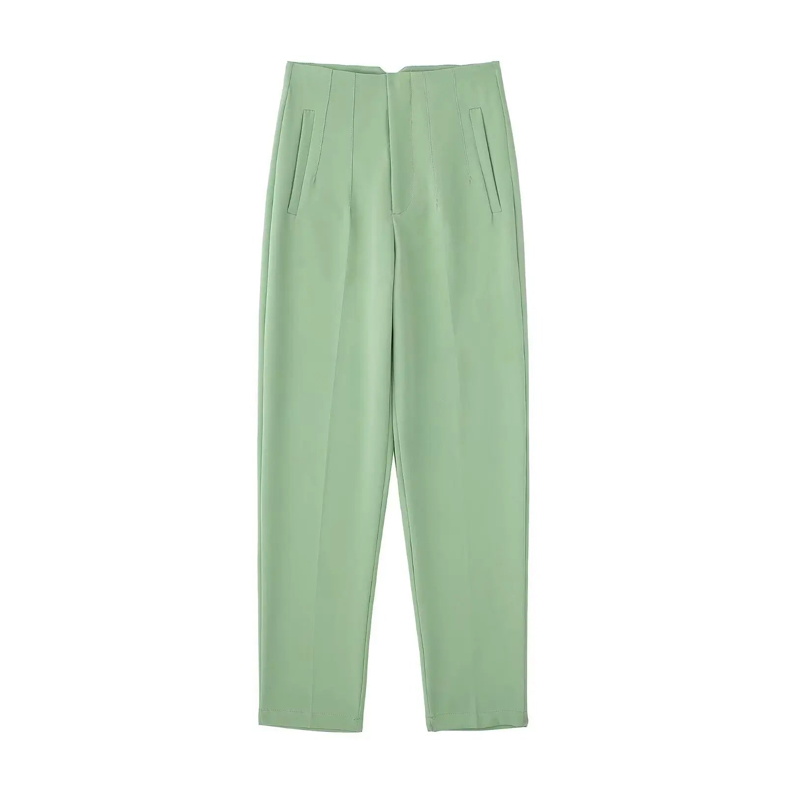 HH Women Elegant Solid Pencil Pants High Waist Pant For Women Casual Streetwear