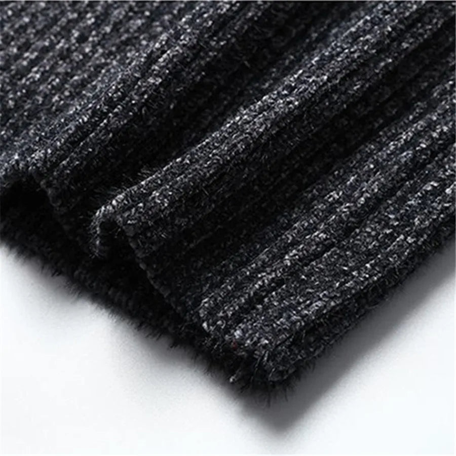 2026 New Men's Thick Warm Sweater Winter Knitted Turtleneck Pullovers Male High Neck Solid Slim Fit Soft Sweaters for Men Tops