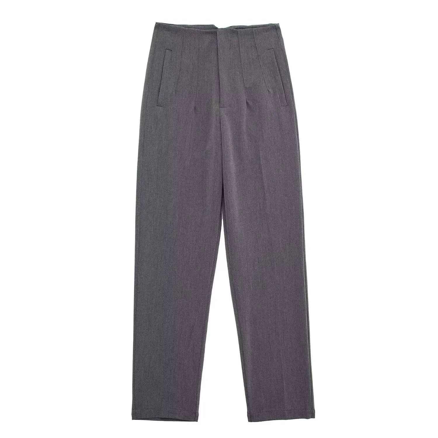 HH Women Elegant Solid Pencil Pants High Waist Pant For Women Casual Streetwear