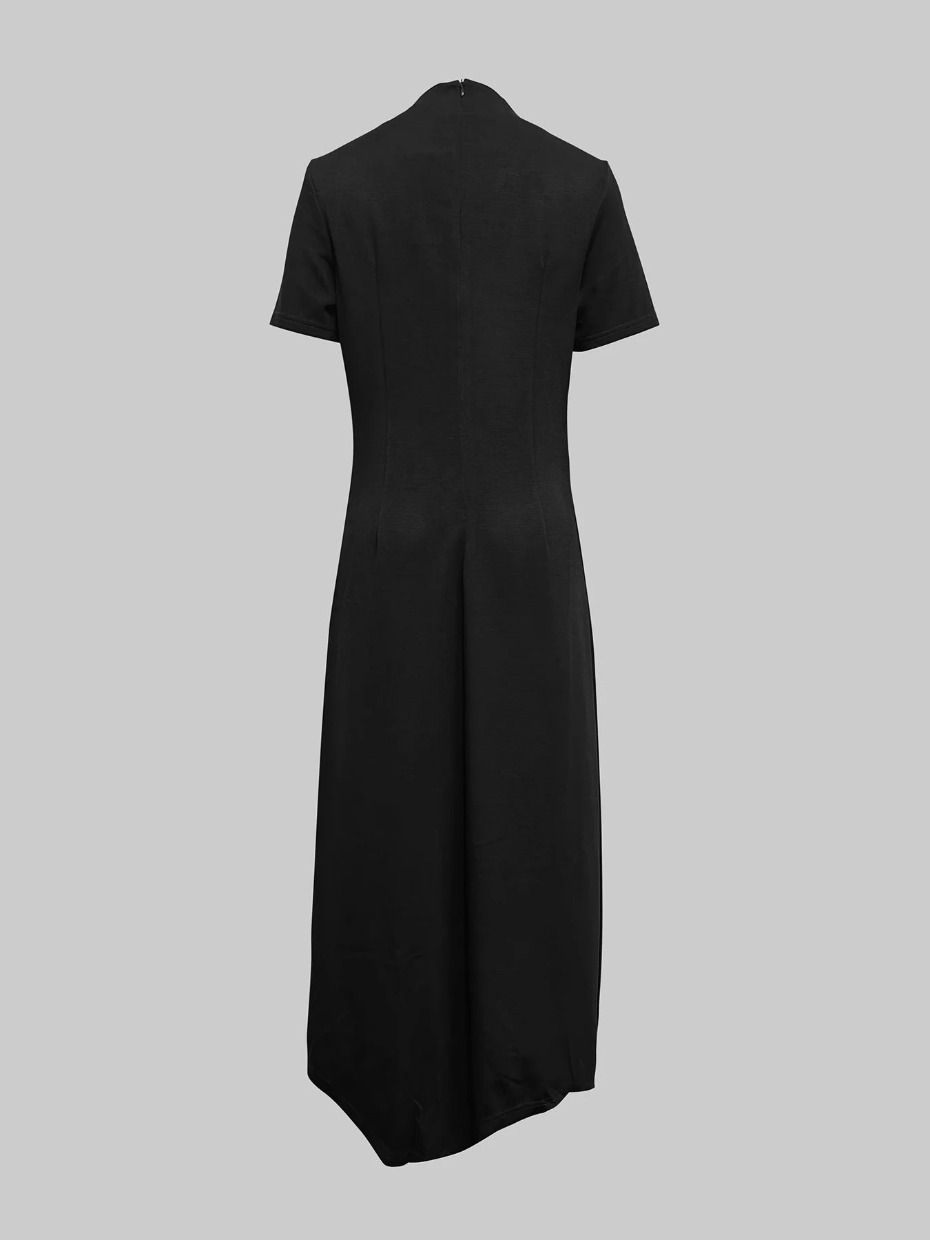 Modigirl Wedding Black Dresses for Women Gold Button Clothes Asymmetrical 2025 Summer Woman